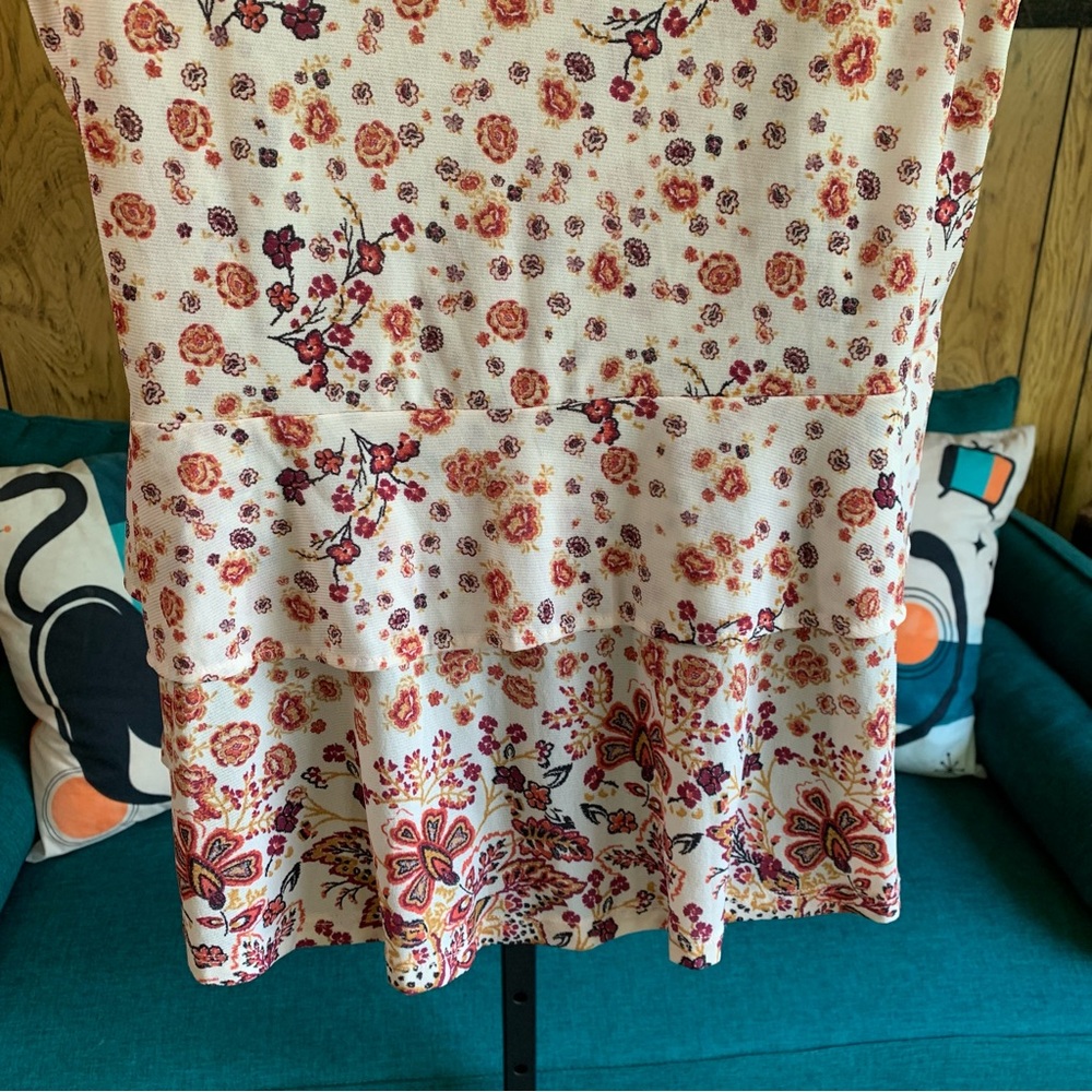 Style & Co. Floral Sleeveless Ruffle Blouse - Picture 7 of 10
